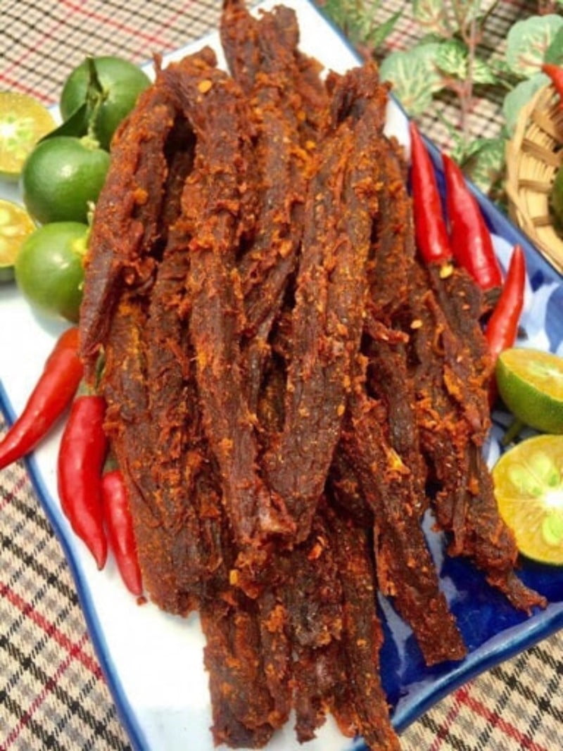 Top 10 Bò khô Đà Nẵng đặc biệt loại miếng (Lát) cực ngon 11 Bò khô lát ăn kèm chanh ớt cực ngon