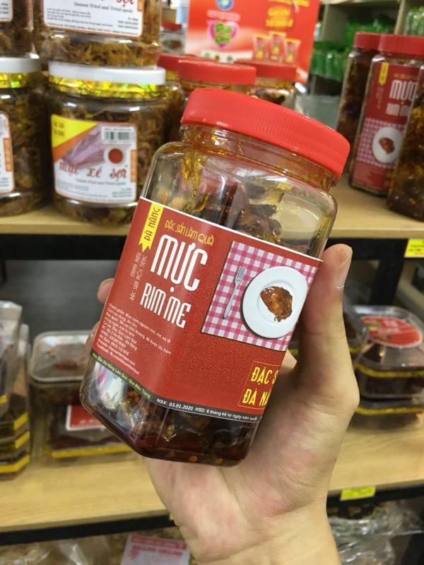 Mực rim me Đà Nẵng 12 Hình chụp sản phẩm đóng hộp
